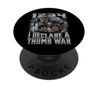 1234 I Declare A Thumb War PopSockets PopGrip Adhesivo