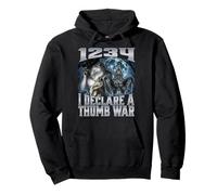 1234 I Declare A Thumb War Sudadera con Capucha
