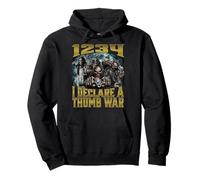 1234 I Declare A Thumb War Sudadera con Capucha