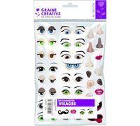 124 gomas adhesivas - Caras