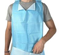 125 Baberos Adultos - IMPERMEABLES - Baberos Desechables Adultos - RESISTENTES - Babero Para Personas Mayores - Babero Usar Y Tirar - Babetes - Protector Ropa Comida - Pitet Para Calçots