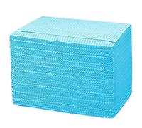 125 baberos dentales desechables para el paciente, 13 x 18 pulgadas, 3 capas impermeables piercing papel tatuaje servilleta para clínica dental, estación de tatuaje y salón (azul)