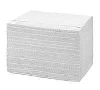 125 baberos dentales desechables para pacientes, 13 x 18 pulgadas, 3 capas, impermeables, para tatuaje, servilleta de papel, babero para clínica dental, estación de tatuajes y salón de belleza