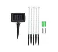 125 LED Solar Power Tube Lights for Pathway & Lawn - Decorative Garden Stake Lamps for Courtyard Landscape Illumination
