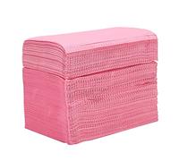 125 manteles absorbentes para tatuajes, desechables, paños de limpieza, almohadillas de papel impermeables, doble tablero, accesorios de tatuaje, 45 x 33 cm, color rosa
