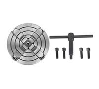 125 Mm 4 Jaw Chuck K72 4 Tornio de la Mandíbula Chuck con Gran Rango de Sujeción Velocidad de Sujeción Rápida para la Perforación y Fresado de CNC