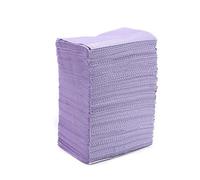 125 unids desechable impermeable papel médico dentista higiene oral babado cuello cuello dental limpio pad hojas (Color : Morado)