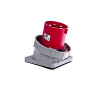 125A 5P 400V conector de panel biselado rojo POWER TWIST 745-6