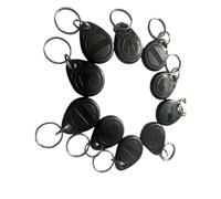 125kHz T5577 RFID llavero de proximidad ID Token etiqueta reescribible (10PCS) (negro)