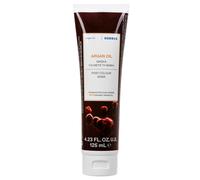 KORRES ARGAN OIL mascarilla capilar, mascarilla nutritiva con aceite de argán orgánico, manteca de karité y proteínas de trigo, ideal para cabellos teñidos, sin siliconas ni parabenos, vegana, 125 ml