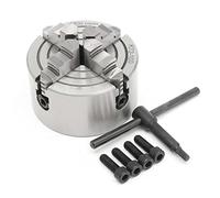 125mm Chuck 4 Jaw 5 "Torno Independiente y reversible Sanou k72125 for Cnc Fresado de perforación carpintería Taladrado Fresado(K72-100mm)