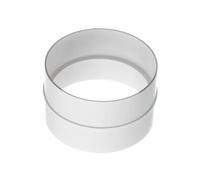 Ø 125mm Conector para Tubos Redondos de Ventilación - Tubo/Conducto de Ventilación - Plástico PVC