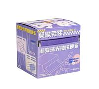 126 blocs de notas adhesivas transparentes, 126 blocs/rollo, autoadhesivas, transparentes, transparentes, para planificador, diario, escuela, profesor, estudiantes, suministros Dvj823 (morado, 7,8 x