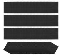 126 piezas de tela de algodón patchwork, paquete de telas de patchwork, 12,7 x 12,7 cm, telas para coser por metros, tela para coser a mano, sábana cuadrada, para costura, manualidades, colchas (negro