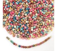 1260 piezas de cuentas de letras multicolor, juego de cuentas de letras A-Z, cuentas de alfabeto de colores para joyería, pulseras DIY, collares, manualidades