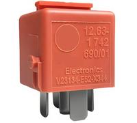 12631742690 V23134-E52-X344 12V 5 pines SPDT Relé salmón, repuesto para 12-63-1-742-690 12630153635 54347190724, compatible con BMW 1992-20166 Aire Secundario SMS G Convertible Top