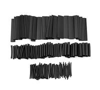 127 tubos termorretráctiles negros, kit surtido de manguitos de cable de relación 2:1, tubo de aislamiento eléctrico, surtido de tubos retráctiles eléctricos