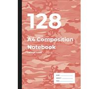 128 A4 Composition Notebook: A4 Notebook for School, Work & Ideas | College Ruled | 128 Pages of 7.1mm Lines | ERDL Camouflage Cover Design | Perfect ... & Homework | For Writers, Dreamers, and Doers