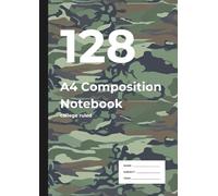 128 A4 Composition Notebook: A4 Notebook for School, Work & Ideas | College Ruled | 128 Pages of 7.1mm Lines | ERDL Camouflage Cover Design | Perfect ... & Homework | For Writers, Dreamers, and Doers