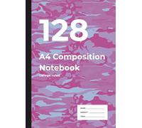 128 A4 Composition Notebook: A4 Notebook for School, Work & Ideas | College Ruled | 128 Pages of 7.1mm Lines | ERDL Camouflage Cover Design | Perfect ... & Homework | For Writers, Dreamers, and Doers