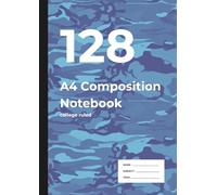 128 A4 Composition Notebook: A4 Notebook for School, Work & Ideas | College Ruled | 128 Pages of 7.1mm Lines | ERDL Camouflage Cover Design | Perfect ... & Homework | For Writers, Dreamers, and Doers