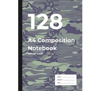 128 A4 Composition Notebook: A4 Notebook for School, Work & Ideas | College Ruled | 128 Pages of 7.1mm Lines | ERDL Camouflage Cover Design | Perfect ... & Homework | For Writers, Dreamers, and Doers