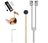 128 Diapasones for Sanación, Instrumento Curativo Propelify De 128 Hz Con Martillo De Reflejos, For Sanación De Chakras, Terapia De Sonido Y Meditación, Activador Sensorial De Diapasón(128HZ)