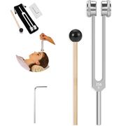 128 Diapasones for Sanación, Instrumento Curativo Propelify De 128 Hz Con Martillo De Reflejos, For Sanación De Chakras, Terapia De Sonido Y Meditación, Activador Sensorial De Diapasón(256HZ)