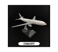 (128.ETIHAD B777)Scale 1:400 Metal Aircraft Replica Emirates Airlines A380 B777 Airplane Diecast Model Aviation Plane Collectible Toys for Boys