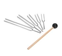 128 HZ, 256 HZ, 512 HZ, 1024 HZ, 2048 HZ Diapasón de Aleación de Aluminio Juego de Herramientas de Terapia de Curación de Sonido para Yoga Fisioterapia Aromaterapia SPA Músicos
