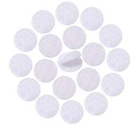 128 pares de tiras de cinta adhesiva de 1 pulgada con gancho autoadhesivo y lazo, cierre de tela, peso ligero, color negro (blanco)