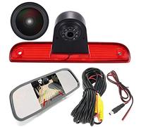 1280x720 píxeles Top Mount Third 3. Luz de freno cámara de freno cámara de marcha atrás para Fiat Ducato X250 X290 Bus Kasten Peugeot Boxter Citroen Jumper Transporter+4.3"Monitor del Coche Inversa