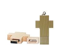 128GB Cruz de Madera con Forma de USB Flash Drive USB Memory Stick Thumb Drives USB Pen Drive USB 2.0 Fecha de Almacenamiento Almacenamiento Externo Unidad Zip Drive PENDRIVE