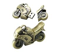 128GB Moto de Metal con Forma de USB 2.0 Flash Drive Pen Drive Memory Stick USB Stick USB Flash Disk USB Thumb Drive Disco USB Stick U Disco pendrive (Oliva)