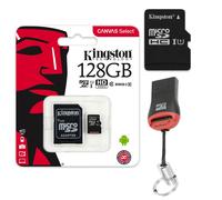 128GB Tarjeta De Memoria MICROSD SDXC Kingston SD Adaptador + USB Lector