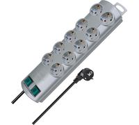 (12A) brennenstuhl Steckdosenl.10-Fach Pl Silber ACC NUEVO