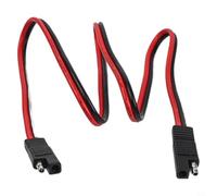 12awg Sae Cable de extensión para doble panel solar macho Línea de conexión de 100 cm Cable de cobre rojo y negro para automóvil al aire libre para sistema de batería Transferencia de energía