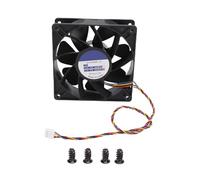 12cm Cooling Fan 120x38mm 6000 RPM High Airflow Brushless PWM Fan, 4 Pin FG Signal DC 12V 2.7A Computer Case Fan for Mini ITX PC, Camera Servers and Mining Rigs