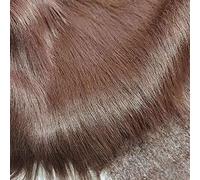12cm Tela de felpa Tela de piel sintética material de piel sintética de pelo largo tela mullida para disfraces, alfombras de moda, accesorios, fondos para decoración de sillas de (Color:Café profundo)