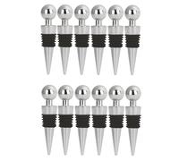 12er Set Vino Tapón para Botella Acero Inox. Sektverschluss de Tapones