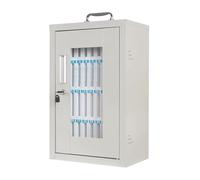 12Grid - Caja de almacenamiento para teléfono, a prueba de golpes, de aleación de aluminio, portátil y resistente a caídas, ideal para escuelas y fábricas, solución de almacenamiento tecnológica