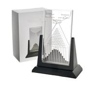 12in Galton Board For The Desk, Galton Board Probability Demonstration Model, Large Physics Learning Desk with 17500 Metal Beads | Statistical Law Experiment Tool for School Labs
