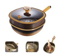 12in Titanium Alloy Non-Stick Pot with Lid,Multi-Purpose Deep Saute Pan with Steamer Basket,Nonstick Frying Pan Cookware Sets, Works Flawlessly On Induction, Gas, Electric (Pot + Lid + Steamer)