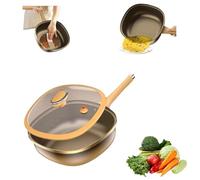 12in Titanium Alloy Non-Stick Pot With Lid, Non-Stick Pot With Lid, Multi-Functional Large Capacity, For Cooking, Frying, Baking, Works Flawlessly On Induction, Gas, Electric (1 PCS)
