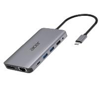 Acer Docking Station 12 en 1 USB-C a USB/HDMI/DP/RJ45 Plata