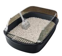 12l Caja de Arena de Gato, PP profundiza la Bandeja con Cucharada, Doble Capa Desmontable Anti -Salpicaduras, Inodoro de Gato Resistente a Las Manchas