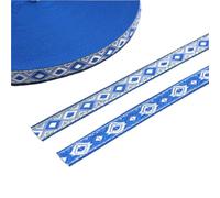 12MM decoración tejida geométrica del ajuste cordón de la cinta telar jacquar 5 yardas for ropa los collares animal doméstico para coser DIY(Color 11)