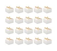 12pack Gift Boxes, White Reusable Paper Box Recyclable Rustic Packaging Boxes for Wedding Party Birthday Engagements