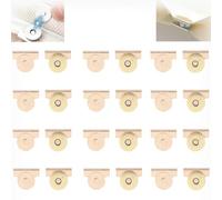 12Pairs Seamless Magnetic Buckle Clasp for Bags, Clothing and DIY Crafts, Snap Buttons Metal Magnetic Clasps for Bags, Purses, Totes, No Sewing Required Bag Clip (Gold)