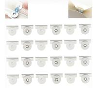 12Pairs Seamless Magnetic Buckle Clasp for Bags, Clothing and DIY Crafts, Snap Buttons Metal Magnetic Clasps for Bags, Purses, Totes, No Sewing Required Bag Clip (Silver)
